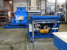 Steel coil rewinding line