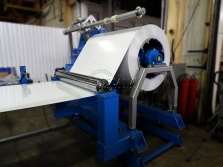 Steel coil rewinding line
